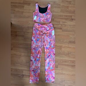 Anthropologie, work out top and bottom, size S, brand new with tags
